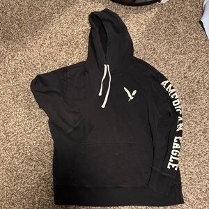 American Eagle Outfitters Black Hoodie with Logo